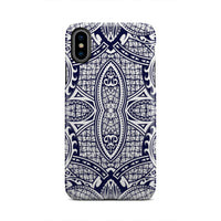 Polynesian Tough Case Blue And White iPhone Xs - Polynesian Pride