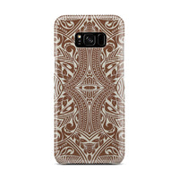 Polynesian Tribal Phone Case Brown Samsung Galaxy S8 Plus - Polynesian Pride
