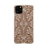 Polynesian Tribal Phone Case Brown iPhone 11 Pro Max - Polynesian Pride