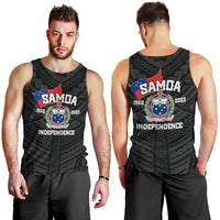 Samoa Independence Men Tank Top 2023 Black Style LT6 - Polynesian Pride