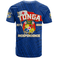 Tonga Independence T Shirt 2023 Blue Style LT6 - Polynesian Pride