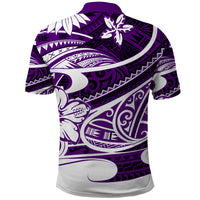 Polynesian Tribal Polo Shirt Purple LT6 - Polynesian Pride
