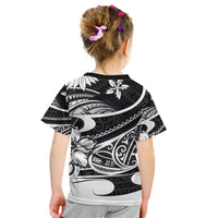Polynesian Tribal Kid T Shirt Black LT6 - Polynesian Pride