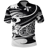 Polynesian Tribal Polo Shirt Black LT6 Black - Polynesian Pride