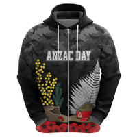 ANZAC DAY Hoodie Camo Style Slouch Hats Mix Silver Fern Golden Wattle LT7 - Polynesian Pride