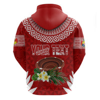 Custom Tonga Independence Day Hoodie Kumete Kava Bowl With Plumeria LT7 - Polynesian Pride