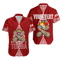 Personalised Tonga Rugby Hawaiian Shirt Mate Ma'a Tonga Independence Day LT7 Red - Polynesian Pride