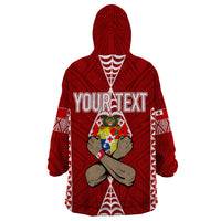 Personalised Tonga Rugby Wearable Blanket Hoodie Mate Ma'a Tonga Independence Day LT7 - Polynesian Pride