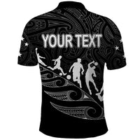Custom New Zealand Football Ferns Polo Shirt Women's World Cup 2023 Tribal Koru Pattern LT7 - Polynesian Pride