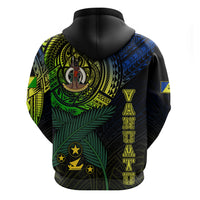 Custom Vanuatu Hoodie Turtle Chest Tattoo Flag Color Malampa LT7 - Polynesian Pride