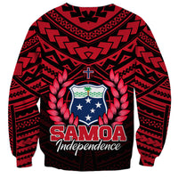 Samoa Independence Day Sweatshirt Ulafa Polynesian Unique Red No1 LT9 - Polynesian Pride
