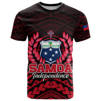 Custom Samoa Independence Day T Shirt Ulafa Polynesian Unique Red No2 LT9 Red - Polynesian Pride