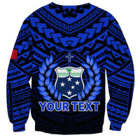 (Custom Personalised) Samoa Independence Day Sweatshirt Ulafa Polynesian Unique Blue No1 LT9 - Polynesian Pride