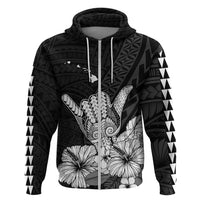 Hawaii Shaka Sign Hoodie Black Version LT9 - Polynesian Pride