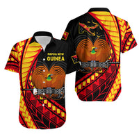 Papua New Guinea Hawaiian Shirt The Greater Bird of Paradise LT9 Black - Polynesian Pride