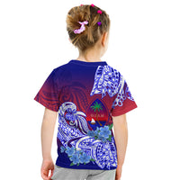 (Custom Personalised) Guam Kid T Shirt Polynesian Floral Tribal LT9 - Polynesian Pride