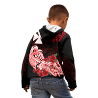 Wallis et Futuna Kid Hoodie Polynesian Floral Tribal LT9 - Polynesian Pride