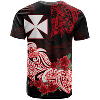 Custom Wallis et Futuna T Shirt Polynesian Floral Tribal LT9 - Polynesian Pride