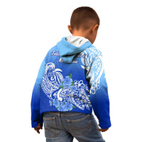 Federated States Of Micronesia Kid Hoodie Polynesian Floral Tribal LT9 - Polynesian Pride