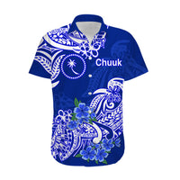 FSM Chuuk State Hawaiian Shirt Polynesian Floral Tribal LT9 - Polynesian Pride