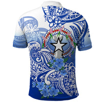 Northern Mariana Islands Polo Shirt Polynesian Floral Tribal LT9 - Polynesian Pride