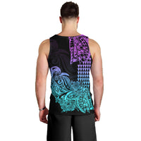 Hawaii Kakau Men Tank Top Polynesian Floral Tribal Heliotrope Version LT9 - Polynesian Pride