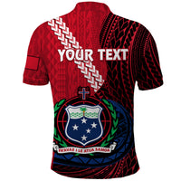 Custom Samoa Polo Shirt Happy Independence Day Samoan Red Pattern LT14 - Polynesian Pride