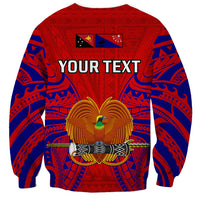 (Custom Personalised) Papua New Guinea Sweatshirt Central Province Mix Coat Of Arms Polynesian Art LT14 - Polynesian Pride