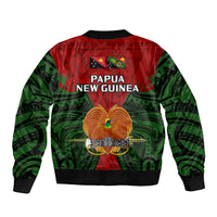 Papua New Guinea Bomber Jacket Chimbu Province Mix Coat Of Arms Polynesian Art LT14 - Polynesian Pride