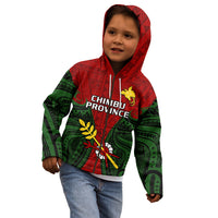 Papua New Guinea Kid Hoodie Chimbu Province Mix Coat Of Arms Polynesian Art LT14 - Polynesian Pride