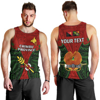 (Custom Personalised) Papua New Guinea Men Tank Top Chimbu Province Mix Coat Of Arms Polynesian Art LT14 - Polynesian Pride