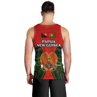 Papua New Guinea Men Tank Top Eastern Highlands Province Mix Coat Of Arms Polynesian Art LT14 - Polynesian Pride