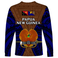Papua New Guinea Long Sleeve Shirt Manus Province Mix Coat Of Arms Polynesian Art LT14 - Polynesian Pride