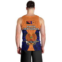 Papua New Guinea Men Tank Top New Ireland Province Mix Coat Of Arms Polynesian Art LT14 - Polynesian Pride