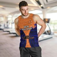 (Custom Personalised) Papua New Guinea Men Tank Top New Ireland Province Mix Coat Of Arms Polynesian Art LT14 - Polynesian Pride