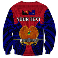 (Custom Personalised) Papua New Guinea Sweatshirt West New Britain Province Mix Coat Of Arms Polynesian Art LT14 - Polynesian Pride