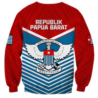 West Papua Sweatshirt Coat Of Arms And Morning Star Flag LT14 - Polynesian Pride
