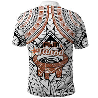 Fiji Tanoa Polo Shirt Kava Bowl Fijian Tapa Brown Pattern LT14 - Polynesian Pride
