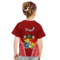 Tonga Heilala Flowers Kid T Shirt Tongan Ngatu White Special Verison LT14 - Polynesian Pride