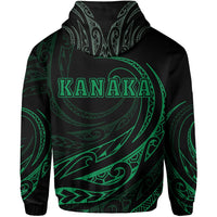 Kanaka Zipper Hoodie Frida Style Green - Polynesian Pride