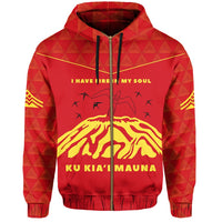 I Have Fire In My Soul Mauna Kea Zip up Hoodie - Polynesian Pride