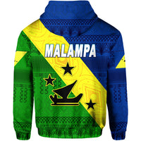 Malampa Province Zip Hoodie Vanuatu Pattern Traditional Style LT8 - Polynesian Pride