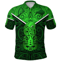 Combo Polo Shirt and Men Short New Zealand Maori Rugby Pride Version - Green - Polynesian Pride