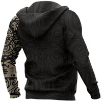 Maori Tattoo Hoodie, New Zealand Lizard All Over Print Hoodie - Polynesian Pride