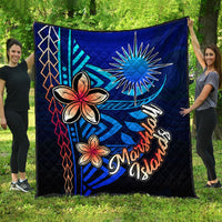 Marshall Islands Premium Quilt - Vintage Tribal Mountain - Polynesian Pride