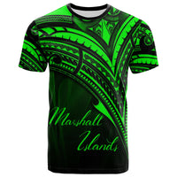 Marshall Islands T Shirt Green Color Cross Style Unisex Black - Polynesian Pride