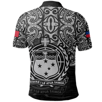 Samoa Polo Shirt Samoan Flag Coat Of Arms Pride Style - Polynesian Pride