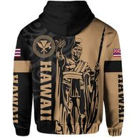 Hawaii King Polynesian Hoodie (Zip up) Lawla Style - Polynesian Pride