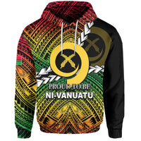 Custom Proud To Be Ni Vanuatu Hoodie LT6 Red - Polynesian Pride