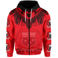 Custom Samoa Tribal Tattoo Coat of Arms Hoodie No.1 LT6 - Polynesian Pride